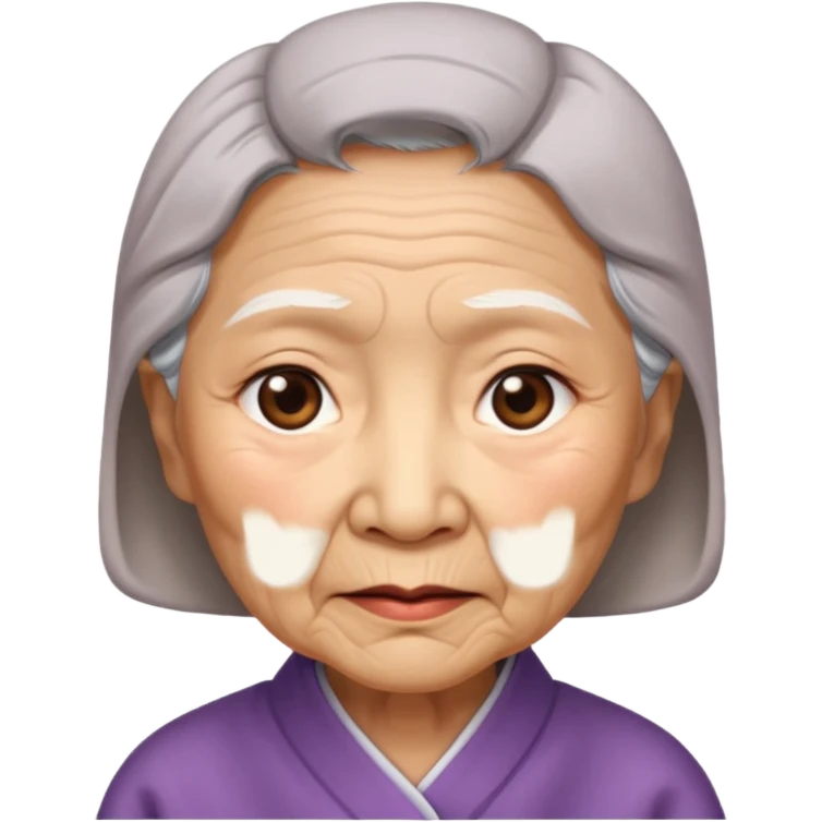 Asia old woman emoji