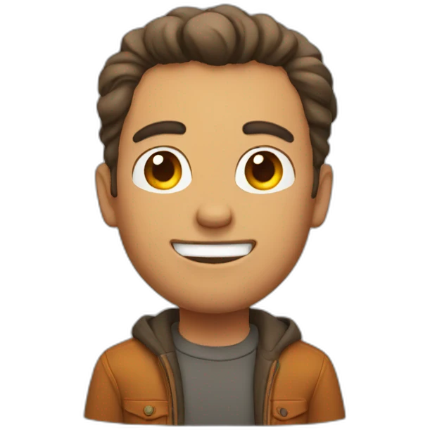 Fall guy character emoji