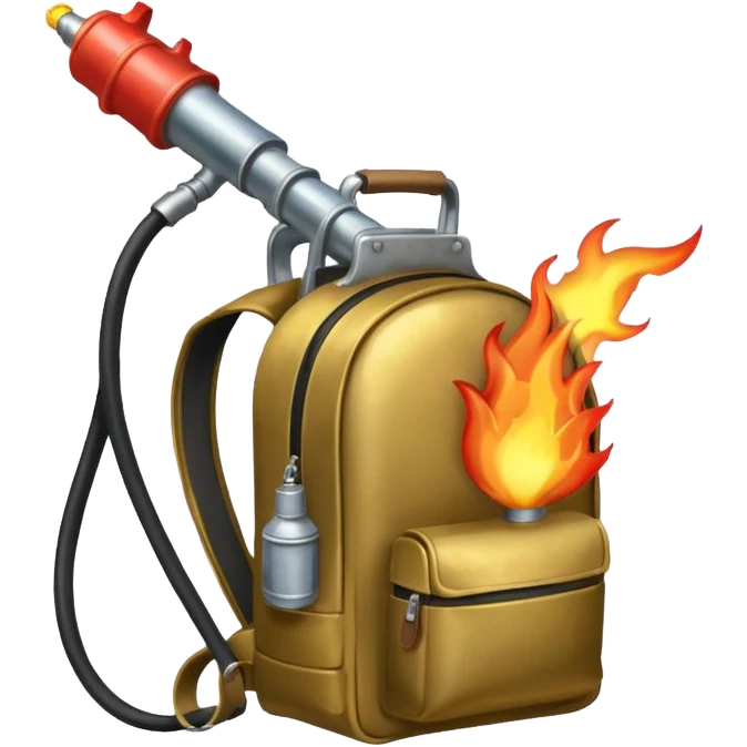 flame thrower with backpack emoji