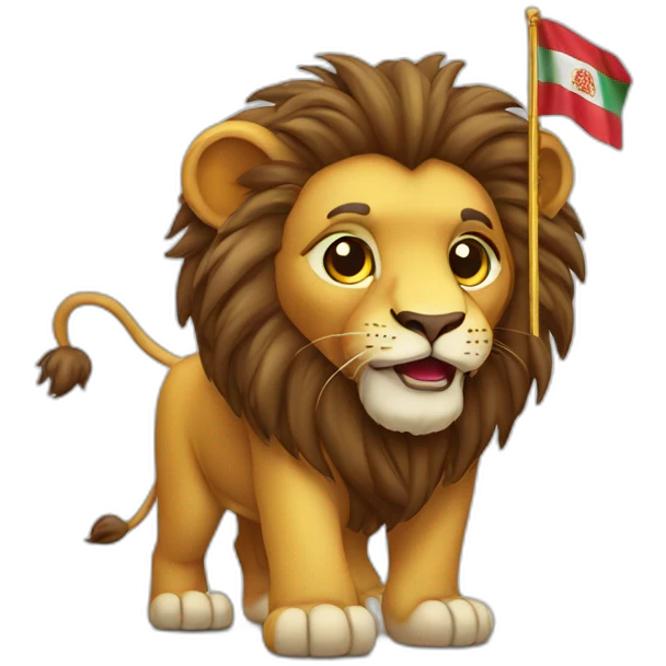 lion with morroco flag emoji