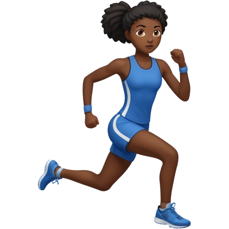 black girl doing a backflip emoji