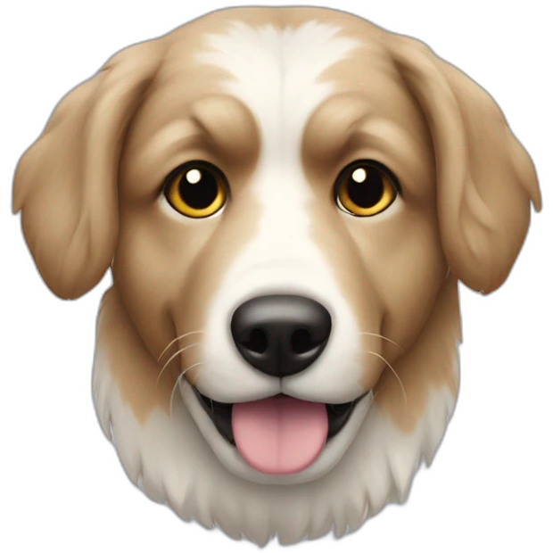 a dog in a fur coat emoji