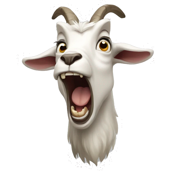 screaming goat emoji