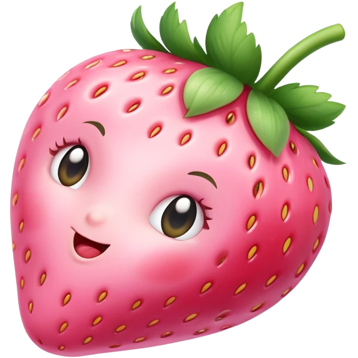 baby pastel pink strawberry   emoji