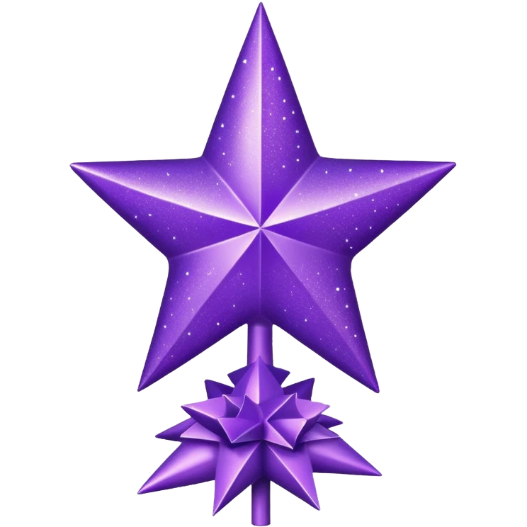 purple tree topper emoji