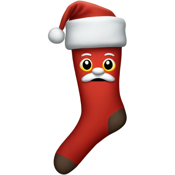 Santa sock emoji