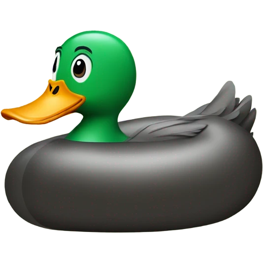 Duck wearing inner tube  emoji