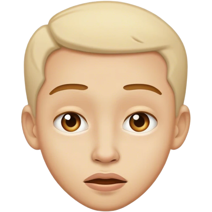 Funny seductive face emoji