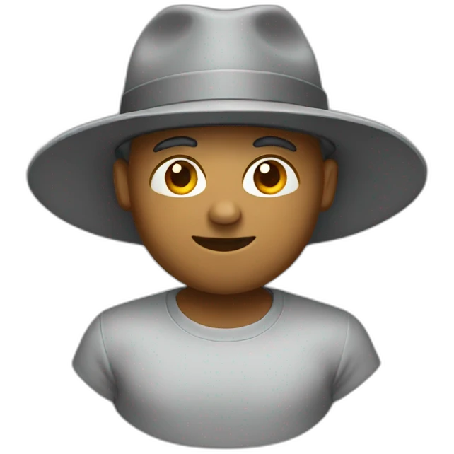 gray-hat emoji