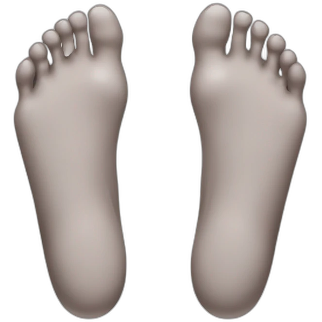 realistic feet emoji