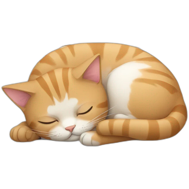 Sleeping cat emoji