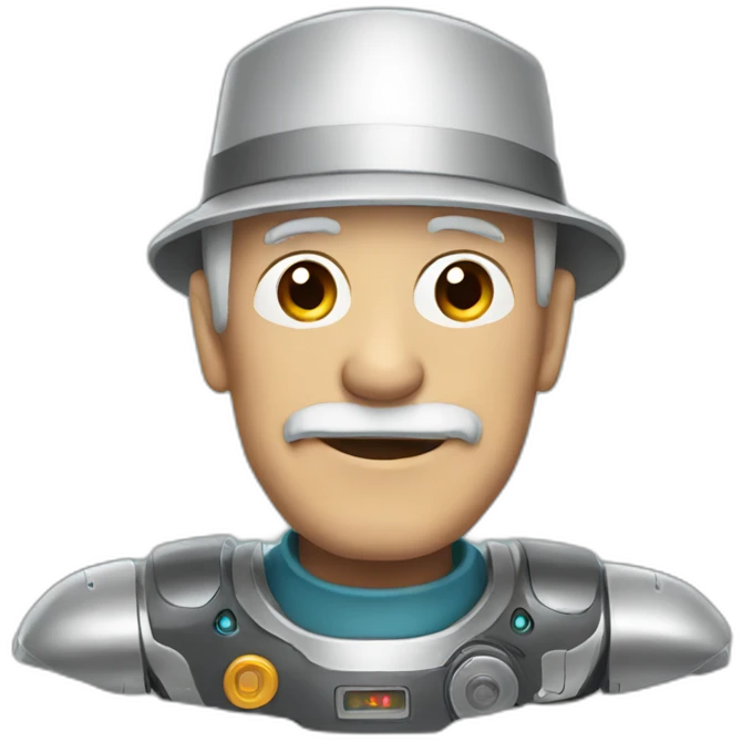 robot grandad emoji