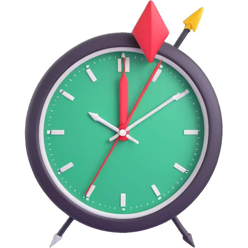 clock with an arrow circling back, symbolizing circle back emoji emoji