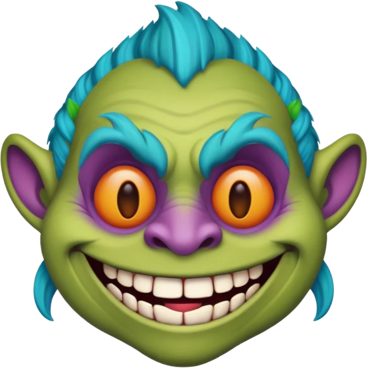 Calavera de troll face emoji