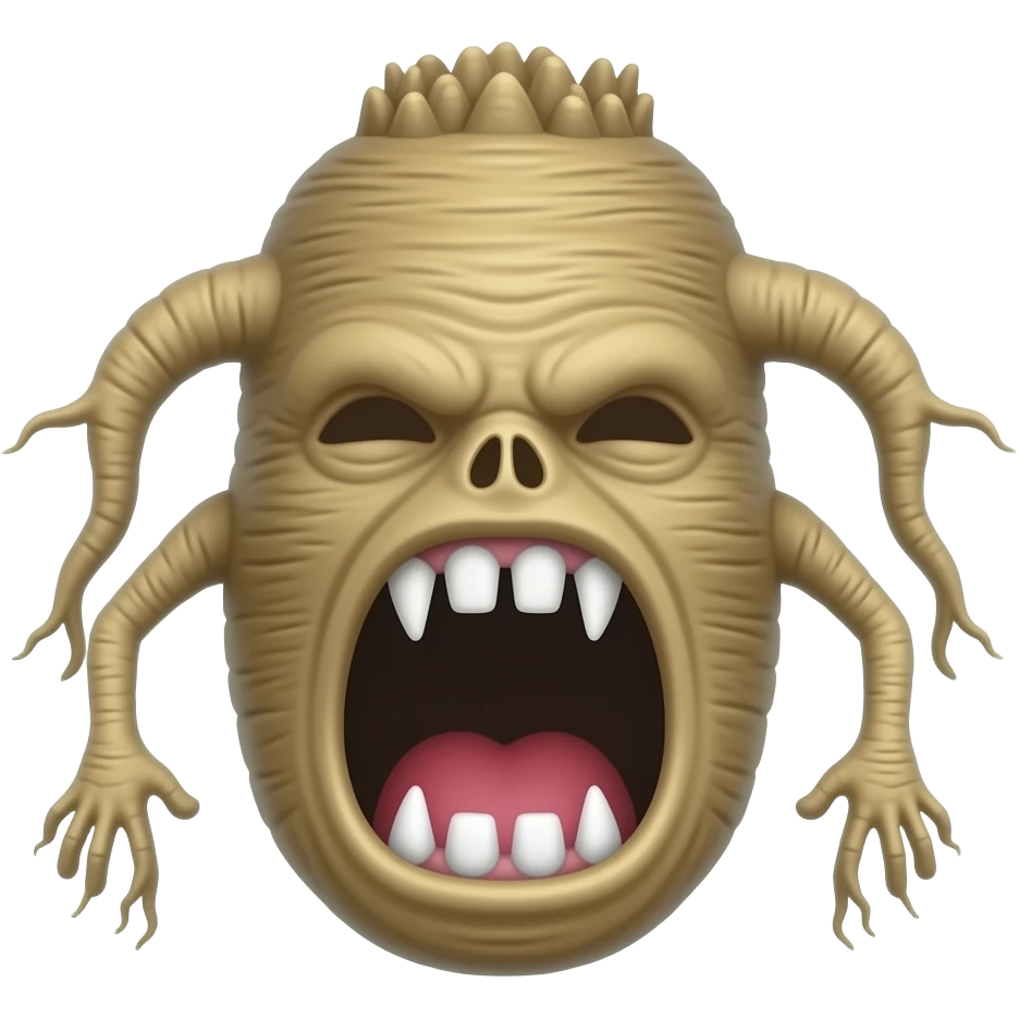 screaming mandrake emoji