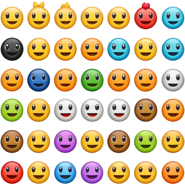 😝 mélange 👋🏼 emoji