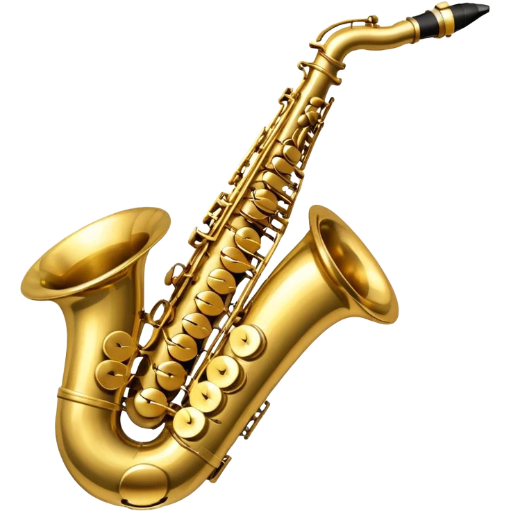 saxophone with a shining highlight emoji