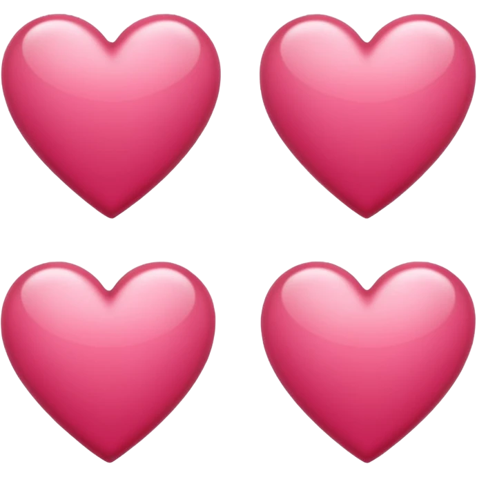 Hearts white emoji
