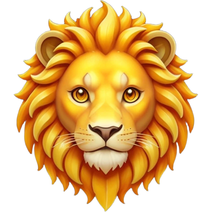 Pokemon legendary laranja and yellow crystal lion emoji