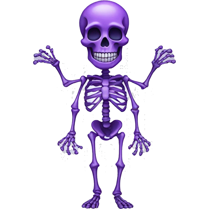 purple skeleton emoji