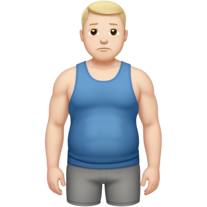 skinny fat man emoji