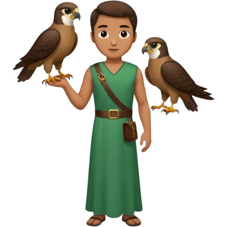 Falconer , different man and different dresses. emoji