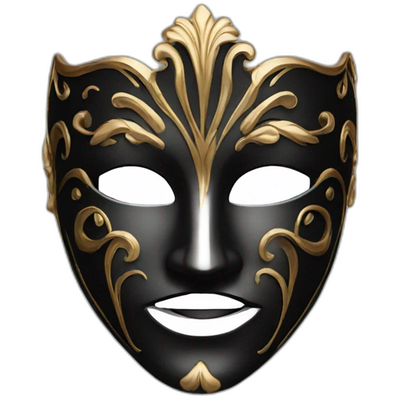man dark venetian mask emoji