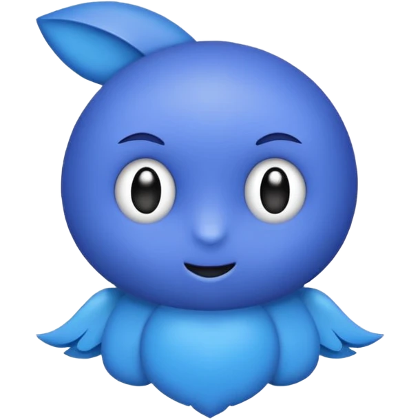 Inima mov cu trecere spre albastru si coada de drăcușor emoji