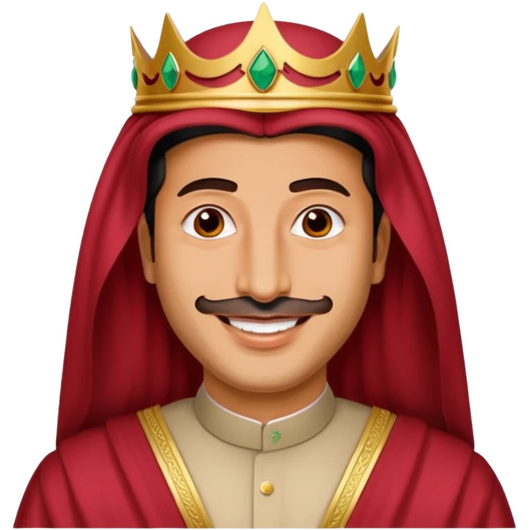 Mohamed bin salman, saudi crown with red "shimaq" emoji