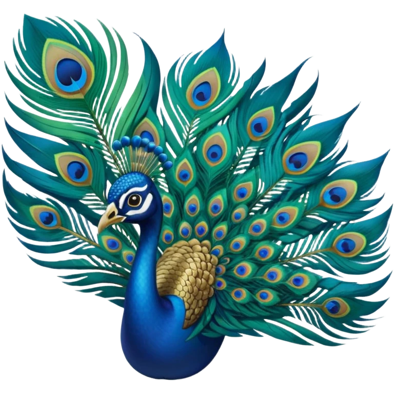Peacock feather emoji