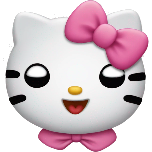 cute hello kitty kiss emoji