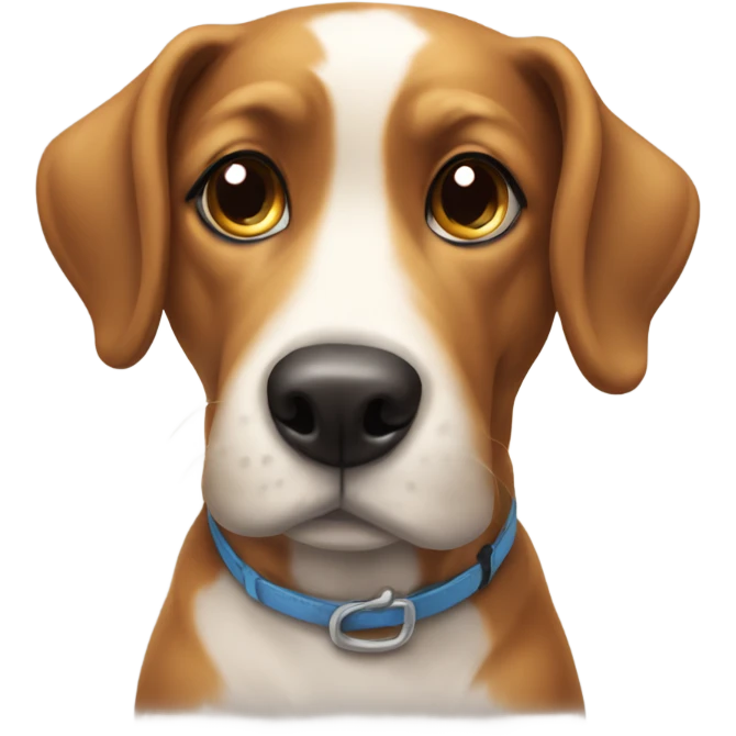 Dog sitting pretty  emoji