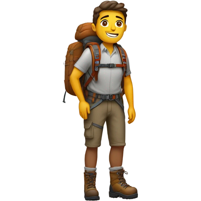 outdoorsy hiker emoji
