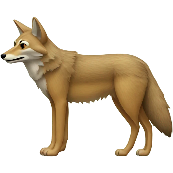 Coyote in the woods emoji