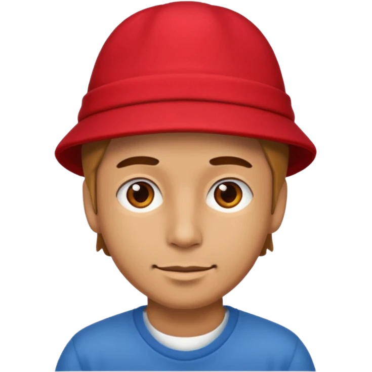 man in red hat emoji