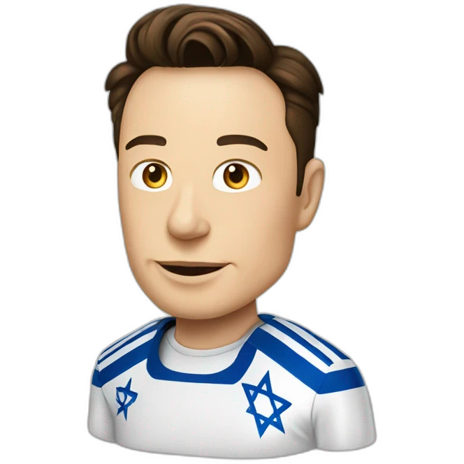 elon musk Israel flag emoji