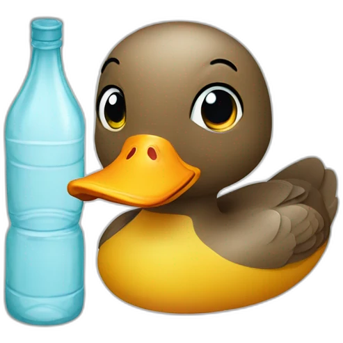 Bottled head duck emoji