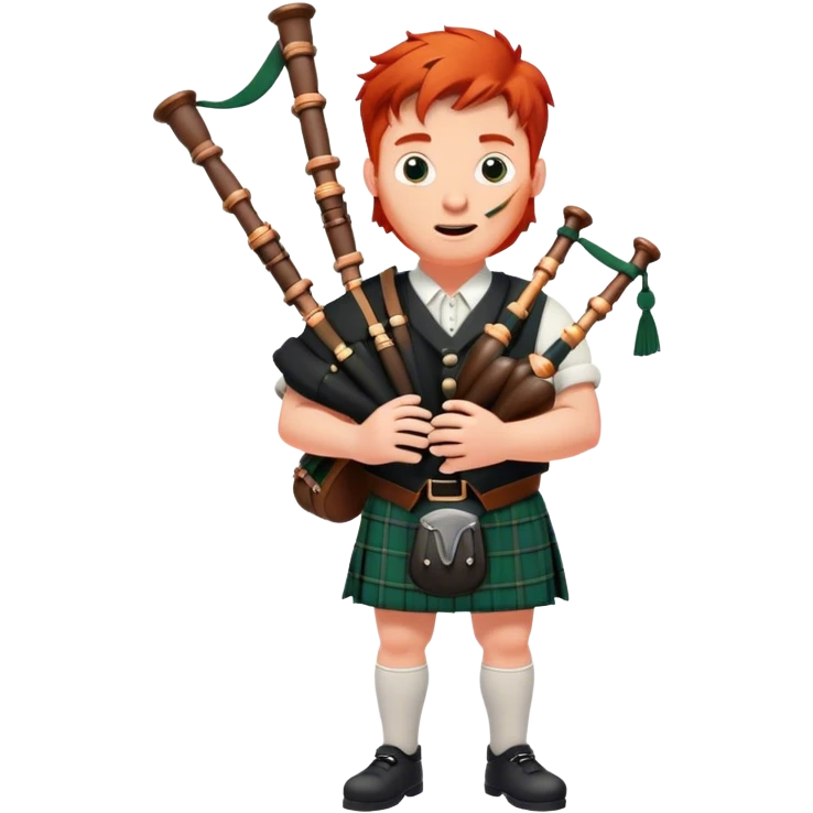 Red head guy playing bagpipes emoji