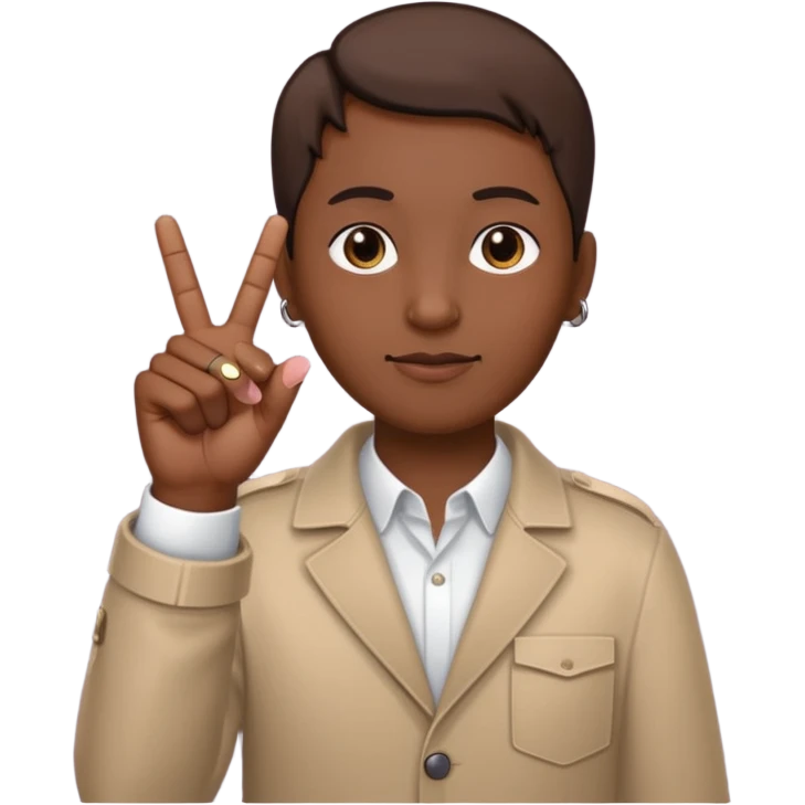 A yvl hand signal, it is commonly used by members of opium, a music company. Members are Playboi Carti, Ken Carson and Destroy Lonely. The signal is done by having the Thumb, pointer and Middle finger up and the index and pinky finger down. emoji