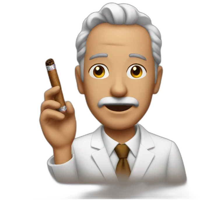 steven sigal with cigar emoji