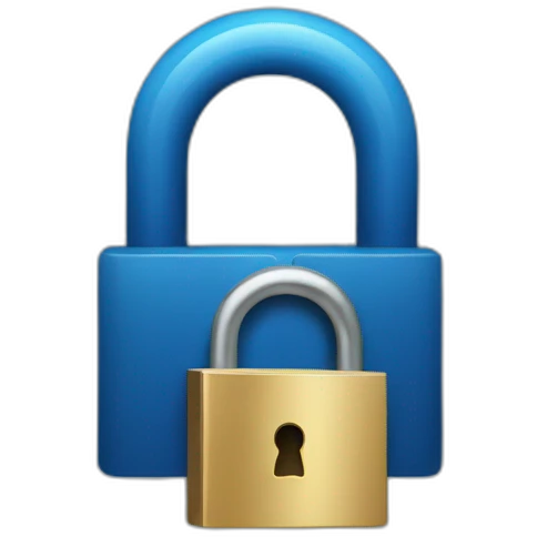 blue lock emoji