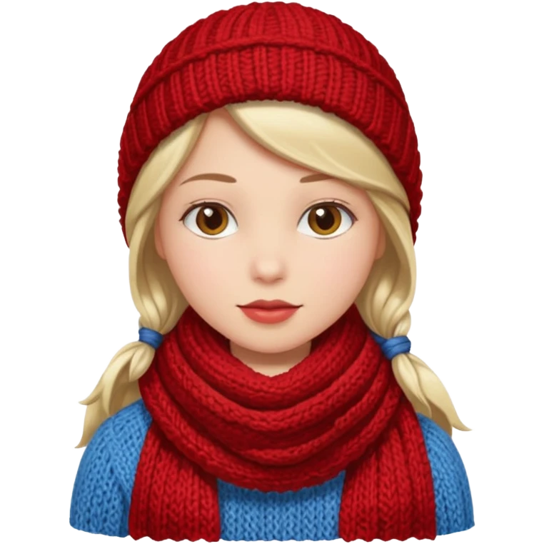 Une fille qui porte une foulare sans détails de visage  emoji