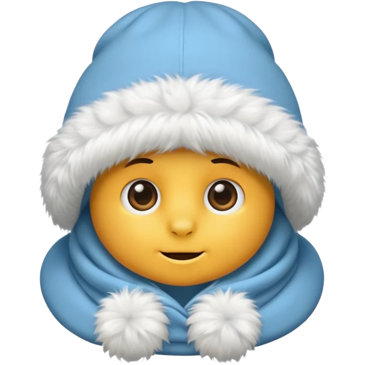 big fluffy fur winter hat cloth, only hat emoji