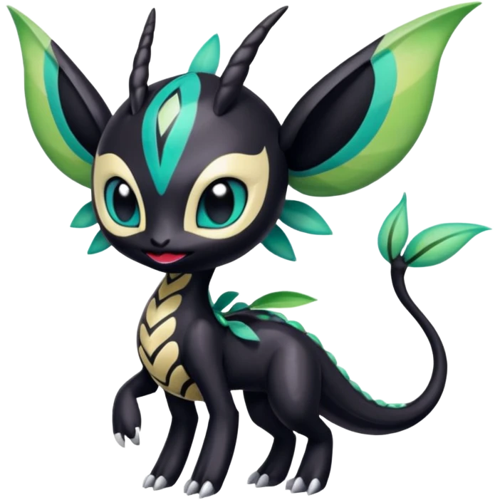 Colorful Realistic Exotic Meloetta-Venom-Toothless-Fakémon-creature-hybrid emoji