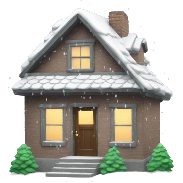 House snowing emoji