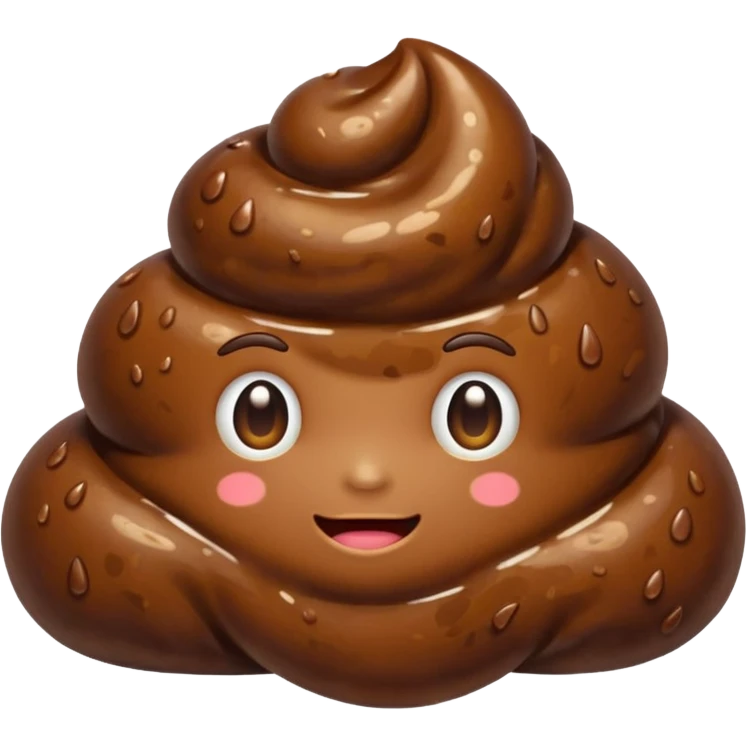 A brown wet poop💩 emoji
