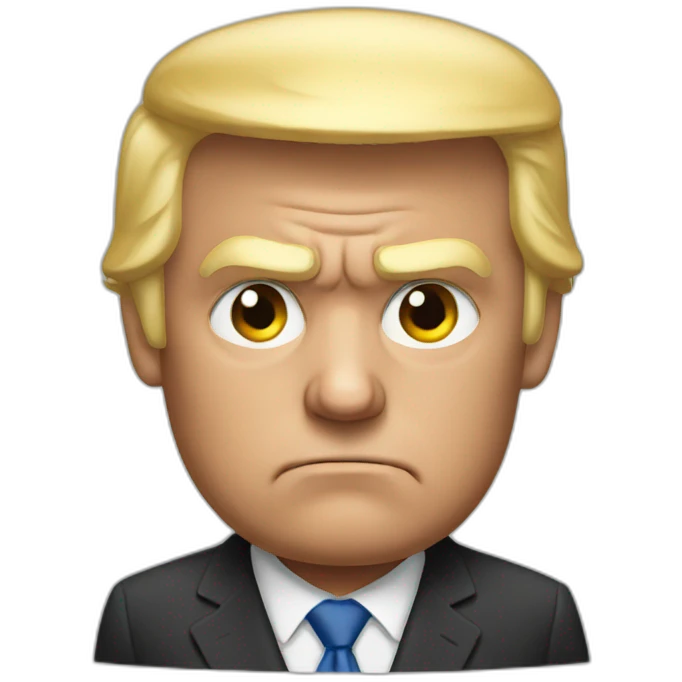 trump grumpy emoji