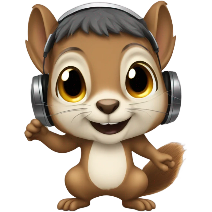 squirrel dj emoji