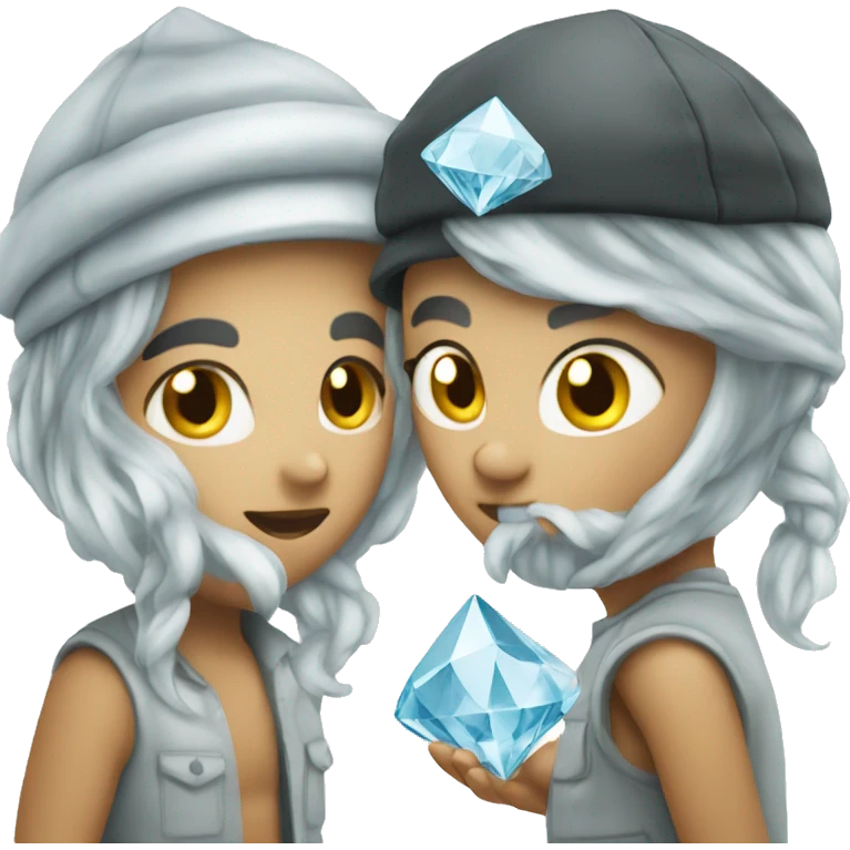 Diamond and r emoji