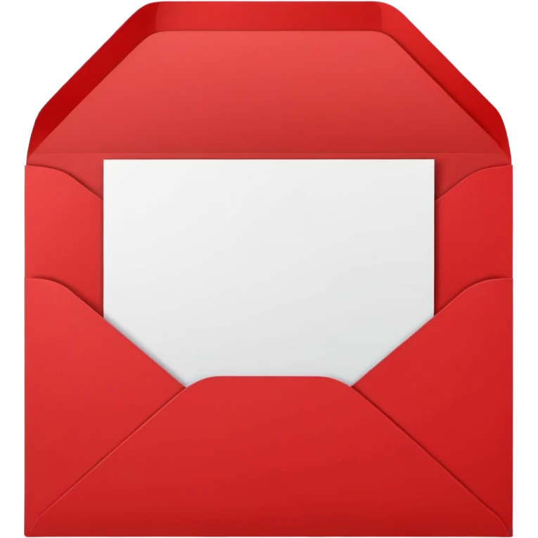 red greeting card emoji